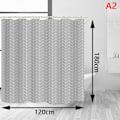 Miniatyrbild 1 av 8: Form badrumstillbehör Extra lång PEVA geometriskt mönster S A2