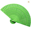 Miniatyrbild 1 av 8: Mode Bröllop Hand Doftande Party snidade Bambu Folding Fan K