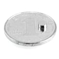 Miniatyrbild 3 av 7: 50 st 4x2 mm rund form jord neodym Super stark magnetisk M Silver