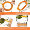Miniatyrbild 6 av 8: 5 Styck Silikonpackning Lufttäta tätningar Ringar Läckagesäkra Canning Se White