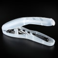 Miniatyrbild 2 av 8: Rakapparat förvaringslåda för män Transparent plasthållare Razor Case White