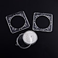 Miniatyrbild 4 av 8: 4cm Akryl Mynt Display Case Transparent Box Jubileums Med A3