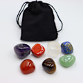 Miniatyrbild 3 av 8: 7 st / set Naturkristall Yoga polerad energisten Chakra Re Multicolor