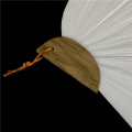 Miniatyrbild 4 av 8: 1 st Vit Vit Elegant Papper Hand Fan Bröllopsfest Favors B