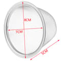 Återanvändbar rostfritt stål Mesh Te Infuser Sil Tekanna Tea L Outer diameter 8CM