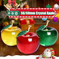 Miniatyrbild 2 av 8: 50/60 mm glasyr K9 Crystal Apple Crafts Glass Paperweight Home De Red 60MM