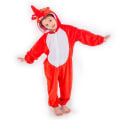 Miniatyrbillede 1 af 2: Dinosaur kostume Unisex Børn/ maskeret / Jurassic / drage / mysdr Dinosaurie röd - stl: 100 cl
