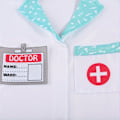 Miniatyrbilde 2 av 5: Doktor Rollelek Kostyme Doktor Antrekk Med Stetoskop, Lue, Maske, Doktorfrakk