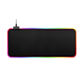 Miniatyrbillede 2 af 7: Gaming Mouse Pad, blød overdimensioneret glødende udvidet LED-musemåtte, berøringskontrol, skridsikker gummibase computertastatur musematte