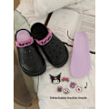 Pikkukuva 7 / 7: Kawaii Kuromi -tossut naisille - söpöt puutarhakengät - piirretty sisätossu - ulkokäyttöön sopivat pilvi-tossut - tyttöjen sandaalit