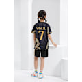 Miniatyrbild 7 av 7: Real Madrid  Bellingham Barn Jersey Kit Away Youth Vini Fotbollströjor Set För Pojkar Flickor Vuxna 18 Black