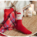 Pikkukuva 8 / 11: Joululahjasukat Lasten puuvillaa Syksy ja talvi Keskituubi Sukat Iso punainen Söpö ins Sukat Green Christmas Tree 1 pair