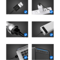 Miniatyrbillede 2 af 5: Bil USB Elektrisk Ventilator Bil 12V24V Køling-(Sort) Dobbelt Ventilator USB Model (Et Stykke)