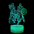 Miniatyrbilde 5 av 7: WJ 3D Illusion Nattlys LED Skrivebordslampe Berøringskontroll 7 Fargeendring for Hjemmedekorasjoner eller Feriebarnas Gaver hjältar