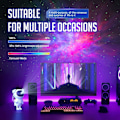 Miniatyrbilde 4 av 8: Stjerneprojektor Galaxy nattlys - Astronaut romprojektor, stjerneklar tåke taklampe med timer og fjernkontroll, barnerom dekor