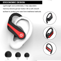 Miniatyrbilde 2 av 4: Trådløse ørepropper, Bluetooth 5.1 Sport Hodetelefoner med Laderetui, 10 timer Enkelt Avspilling Earhooks Headset, Trådløse Øretelefoner 6D Stereo HiFi Lyd