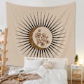 Pikkukuva 2 / 2: Wekity-seinävaate Esteettinen Taide Koti Tausta Kangas Sisustus Lahja Mandala Bohemia Seinävaate Sopii Olohuoneen Makuuhuoneen Sisustukseen (45 ，71 x 91 tuumaa)