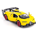 Miniatyrbild 1 av 4: Bugatti Vision GT Superbil 1/32 Zink Legering Die-Cast Dragbil Modell Leksak Ljud och Ljus för Pojke Flicka Present (Gul)