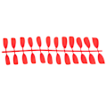 Miniatyrbillede 2 af 10: 24 stk. rene farve falske negle tips manicure dekoration kunstig negle kunst tip N5284-07