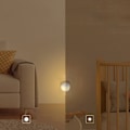 Miniatyrbillede 2 af 4: Natlampe [Opgradering], Lyridz LED Varmt Hvid Stikkontakt Natlampe med Automatisk Skumring-til-Daggry Motionssensor, 3 Tilstande, Justerbar Lysstyrke