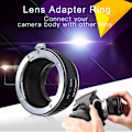 Miniatyrbild 4 av 11: K&F Concept 1 st robust objektivadapterring för PK-objektiv för M4/3-kameror med DSLR-fattning