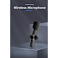 Miniatyrbilde 2 av 4: Trådløs lavalier-mikrofon for iPhone iPad - Mini omnidireksjonell kondensator videoopptaksmikrofon for intervju Podcast Vlog YouTube