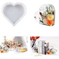 Miniatyrbillede 2 af 6: Harpiks Silikonforme Store Hjerte Hexagon Harpiksforme Dyb Epoxy Harpiksform til Blomsterbevaring Harpikskunst Harpiksstøbe DIY