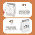 Miniatyrbilde 4 av 5: 2023 Mini Skrivebords Kalender Januar 2023 Til Desember 2023 Liten Skrivebords Kalender Mini Månedlig Skrivebords Kalender Kontor Rød