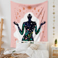 Miniatyrbilde 4 av 7: Wekity Boho Gobelin Estetisk Kunst Hjem Bakgrunn Stoff Dekor Gave Gobelin Stue Soverom Innredning (520-7, 39 X 59 tommer)