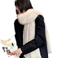 Miniatyrbillede 1 af 4: Store bløde cashmere-føles pashmina-sjal til kvinder
