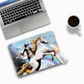 Miniatyrbillede 1 af 3: Ultra tynd Medium Gaming Mouse Pad 210*260*3mm Overflade, Holdbar Polycarbonat Overflade, Silikon+Stof Blå