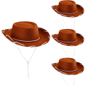 Miniatyrbilde 1 av 3: Barnehatt i filt, 1 stk, cowboyhatt for småbarn, julekostymehatt, bursdagsfest for barn