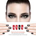Miniatyrbillede 4 af 5: Rustfrit stål rektangulær neglekunst stempelplade DIY manicure trykbilledskabel (#11)
