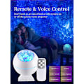 Miniatyrbilde 4 av 8: Galakseprojektor, Bluetooth-musikk LED-galakselysprojektor for soverom, skystjernegalakselampe, stemmestyrt nattlys for barn, projektor med timer