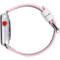 Miniatyrbilde 6 av 7: Kvinners jenter søte prikkete skinnreim kompatibel med Apple Watch Series 6/SE/5/4 40mm og Series 3/2/1 38mm - Rosa med hvit, 42/44 mm