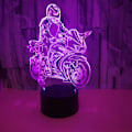 Miniatyrbilde 2 av 6: Qinwei Motorsykkel 3D Illusjon Nattlys 16 Farger Endring Berøring   Fjernkontroll Hjemmedekor LED  Julebursdagsgave for  Motorsykkelentusiaster（Styl