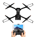 Miniatyrbild 8 av 11: Fällbar drönare RC Quadcopter med 4K dubbelkamera WiFi-överföring 4-vägs hinderundvikande optisk flödesposition för över 14 år