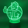 Miniatyrbild 1 av 5: 3D Nattlampa Pojkar Flickor Leksak Spel Fallout Shelter Färgbyte Present