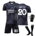 Miniatyrbilde 1 av 2: Real Madrid 120-årsjubileums fotballdraktsett 2022-2023, med sokker og beskyttelsesutstyr - nr. 20 VINI.JR#XXXL No.20 VINI.JR #XXXL