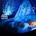 Miniatyrbillede 5 af 6: LED-stjernegalakseprojektorlys, med beroligende søvn, musikafspiller til fest, roterende lys til soveværelse og værelsesdekoration, festivalgaver