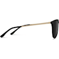 Pikkukuva 4 / 5: Naisten pyöreät aurinkolasit polarisoidulla UV-suojalla, trendikäs retro design Gold Frame/Black Lens