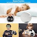 Miniatyrbild 3 av 5: Barnklocka, söt digital väckarklocka med timer, röststyrning och snooze-funktion, barnklocka present till pojkar och flickors sovrum