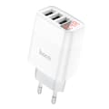 hoco. C93A trefas digital display laddare för Apple Android typ-c mobiltelefon tre USB-laddning