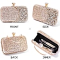 Miniatyrbillede 2 af 5: Dame Rhinestone Aften Tasker Funklende Krystal Pung Clutch Brud Bryllup Fest Prom Håndtaske
