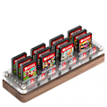 Miniatyrbild 1 av 5: Switch-spellagring i trä för 19 Nintendo Switch-spelkort, Switch-spelkortshållare, Switch-förvaringslåda.