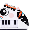Miniatyrbild 11 av 11: Piano Keyboard för Barn Cartoon 22 Tangenter Tidig Utbildning Djur Småbarn Elektroniskt Piano Leksaker Zebra Stil
