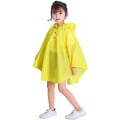 Miniatyrbilde 6 av 6: Barne regnponcho med hette, regnfrakk, gul, L