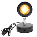 Miniatyrbillede 1 af 11: USB-projektorlampe til husholdningsprojektion, dekorationslampe til stuevæg, solnedgangsfarve