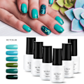 Miniatyrbilde 4 av 10: 6 stk 7ml Neglelakk Glitter Glans Soak Off Varig UV LED Gel Polish Manikyr (RCTC6-06)