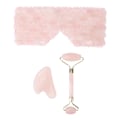Miniatyrbilde 10 av 11: Gua Sha-sett Rosa Krystall Øye Ansikts Skraping Jadestone Roller Verktøysett for Hudpleie Kropp Muskelavslappende